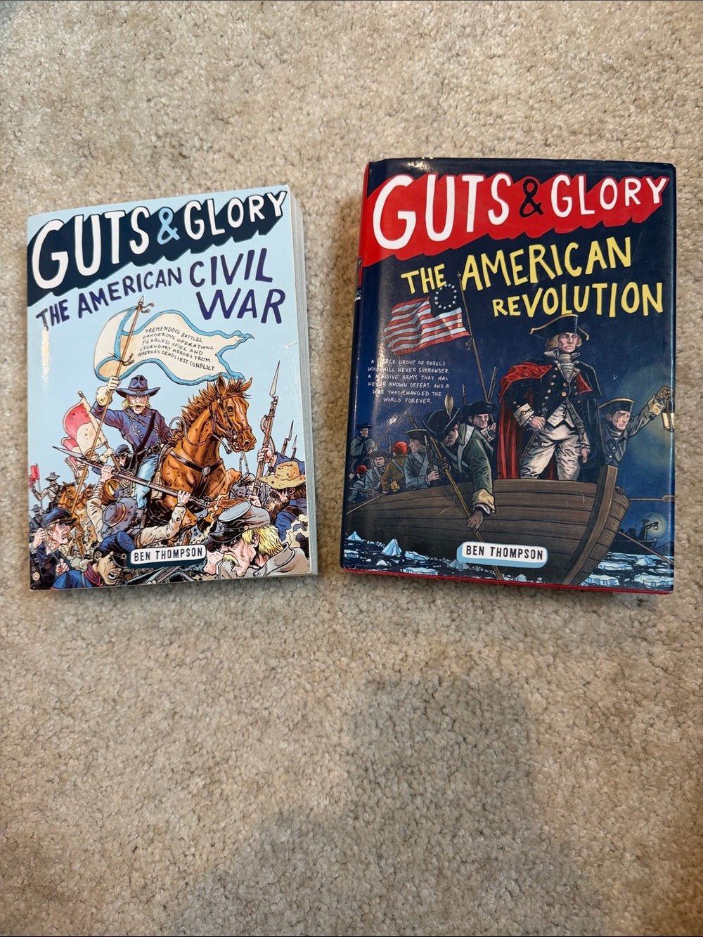 Set of 2 Guts & Glory Books; 1 Hardcover & 1 Paperback
